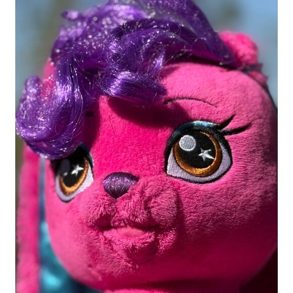 Build A Bear Honey Girl Risa Pink Rock Star Bunny Rabbit Plush Stuffed Pet Toy - Picture 12 of 16